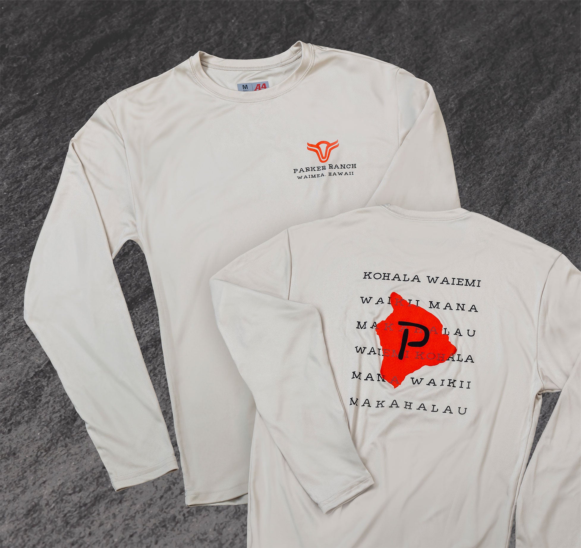 VR × LAPKARU L/S TEE / WHITE Parker Brand Athletic Long Sleeve T – Parker Ranch